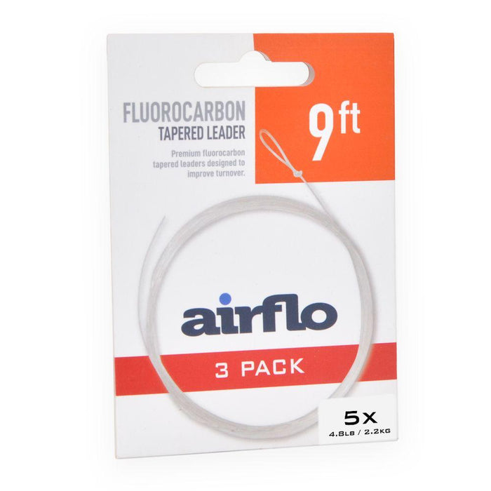 Airflo Premium Fluoro Tapered Leader 9ft 3-Pack