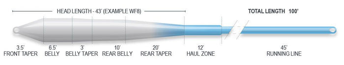 Airflo Superflo Max Cold Saltwater Universal fly line - detail view