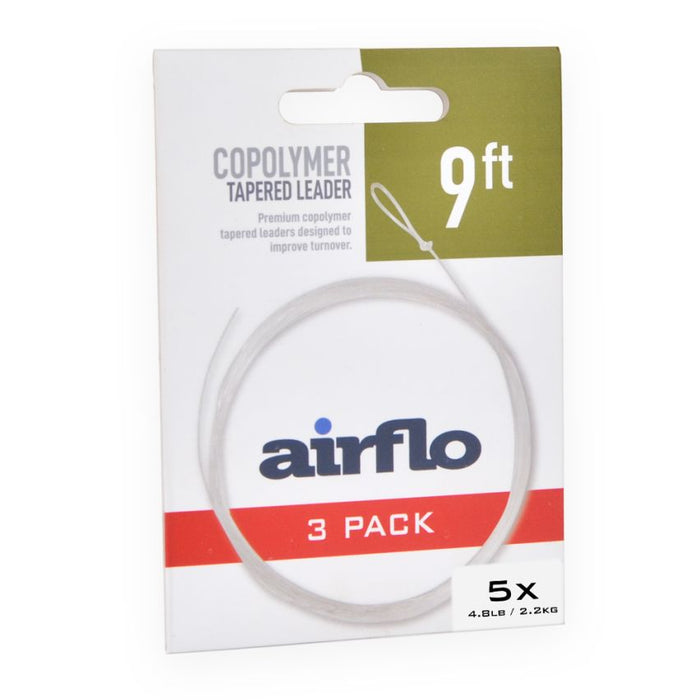 Airflo Tactical Mono Tapered Leader 9ft 3-Pack