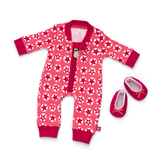 American Girl® x Hanna Andersson Berry Bright Stars Pajamas for Bitty Baby® Dolls