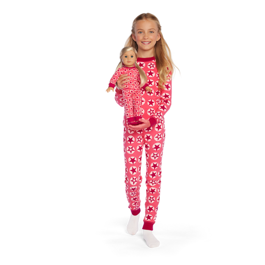 American Girl® x Hanna Andersson Berry Bright Stars Pajamas for Girls & 18-inch Dolls