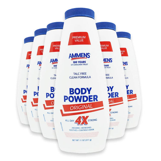 Ammens Talc-Free Medicated Original Powder 11 oz - 6 Pack