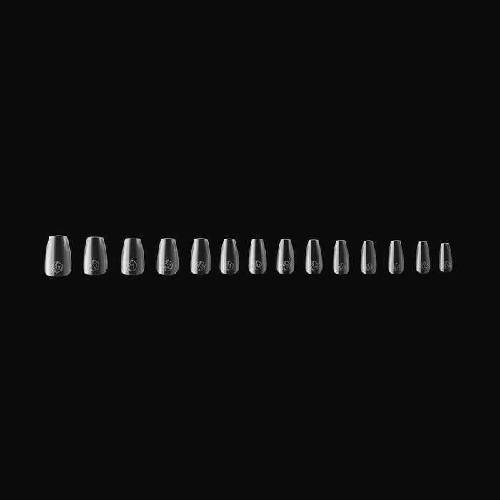 Apres Gel-X Natural Tips Box 14 Sizes - Pro 600pcs - Coffin | Short