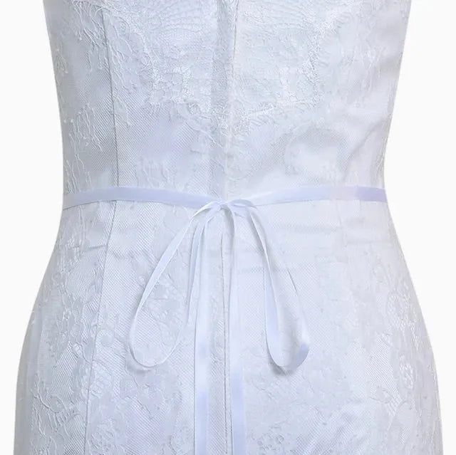 White Ribbon 17" - Silver