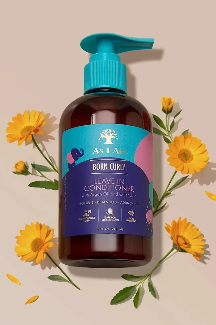 AS I AM BORN CURLY LEAVE-IN CONDITIONER 8oz AS I AM