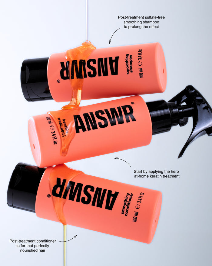 At-home keratin treatment kit + Shampoo & conditioner