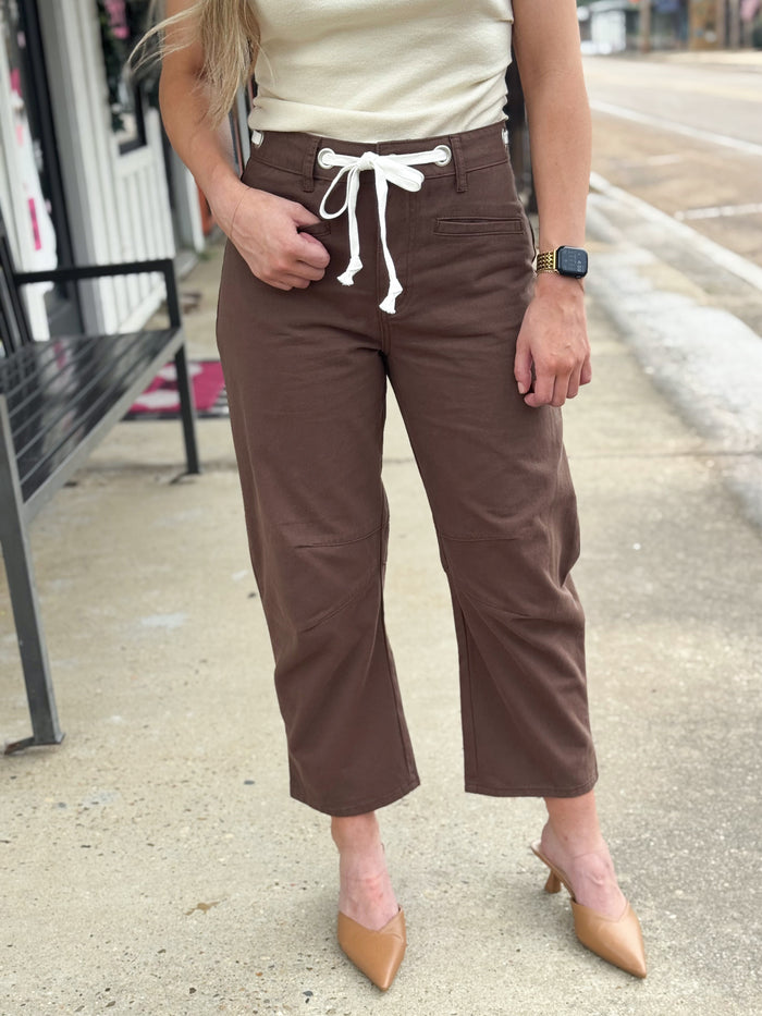 Autumn Charm Barrel Jean