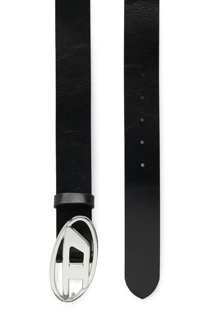 B-1dr W Belt with D logo buckle Black
