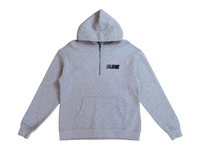 Banner Racing 1/2 Zip Hood Heavy Fleece - Grey / Black