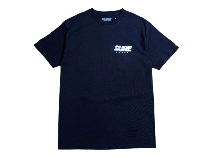 Banner Racing T-Shirt - Black / White