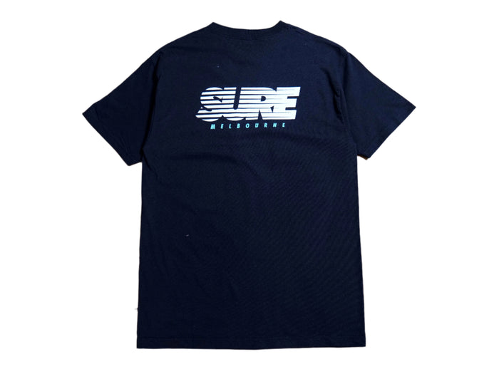 Banner Racing T-Shirt - Black / White