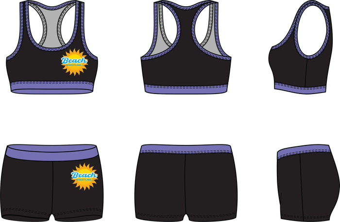 Beach Wrestling Womens Sports Bras and Shorts PASSION
