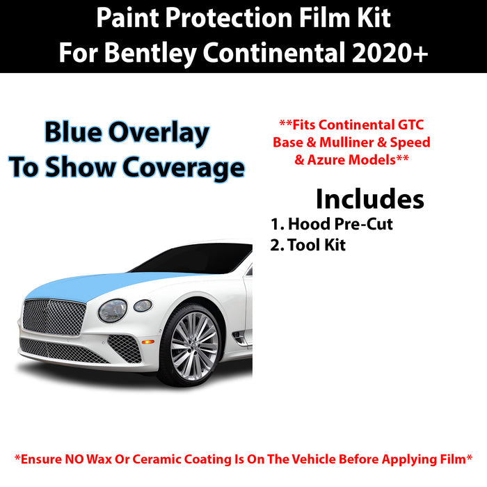 Fits Bentley Continental 2020+ Precut Premium Paint Protection Film Clear Bra PPF Decal Film Kit Cover - Bogar Tech Designs