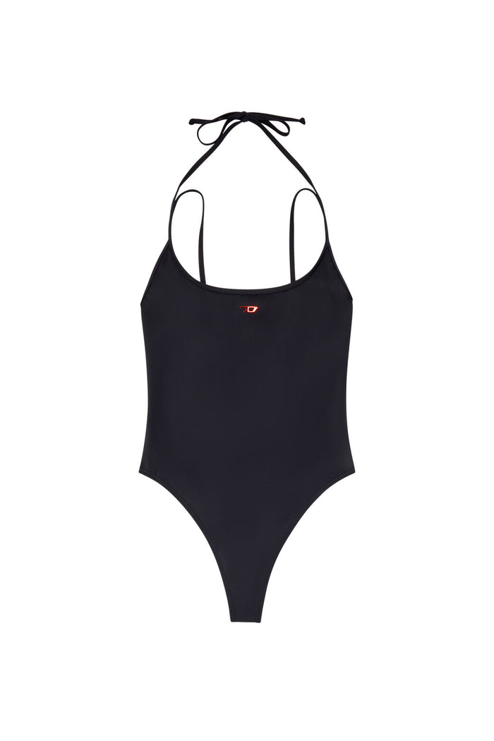 Bfsw-Mindy Halterneck swimsuit with D logo Black