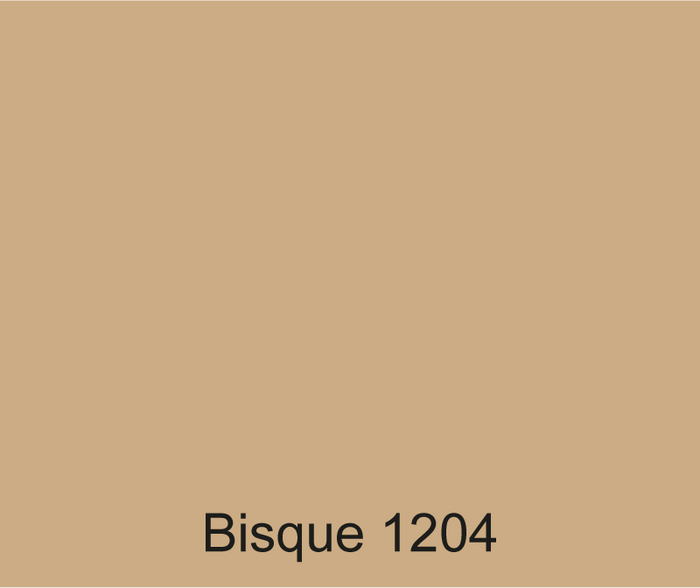 Tan colored color swatch for custom colored bisque gel coat.