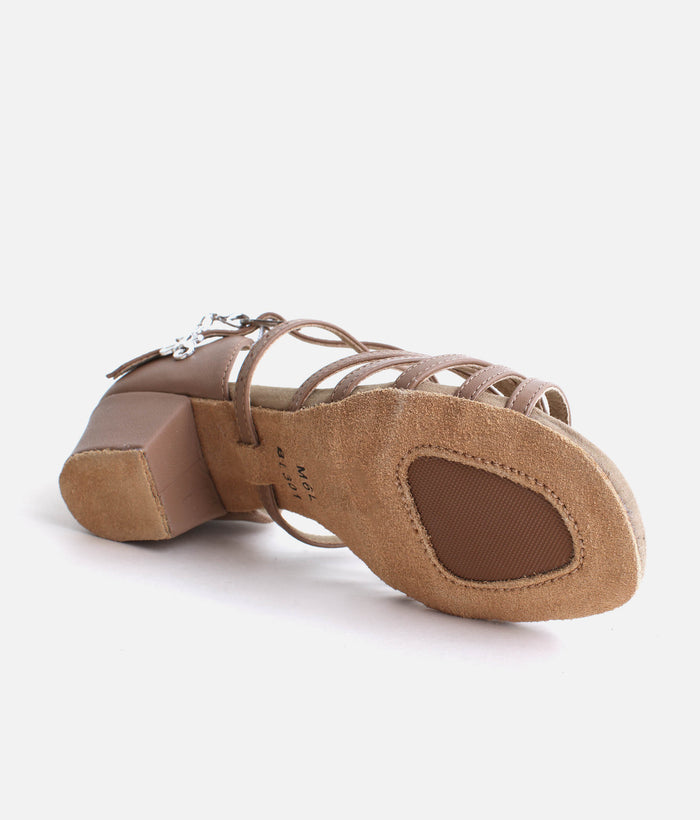 MAMBO Leather Latin Dance Shoes, Beginner Low Heel Dance Shoes - BL301