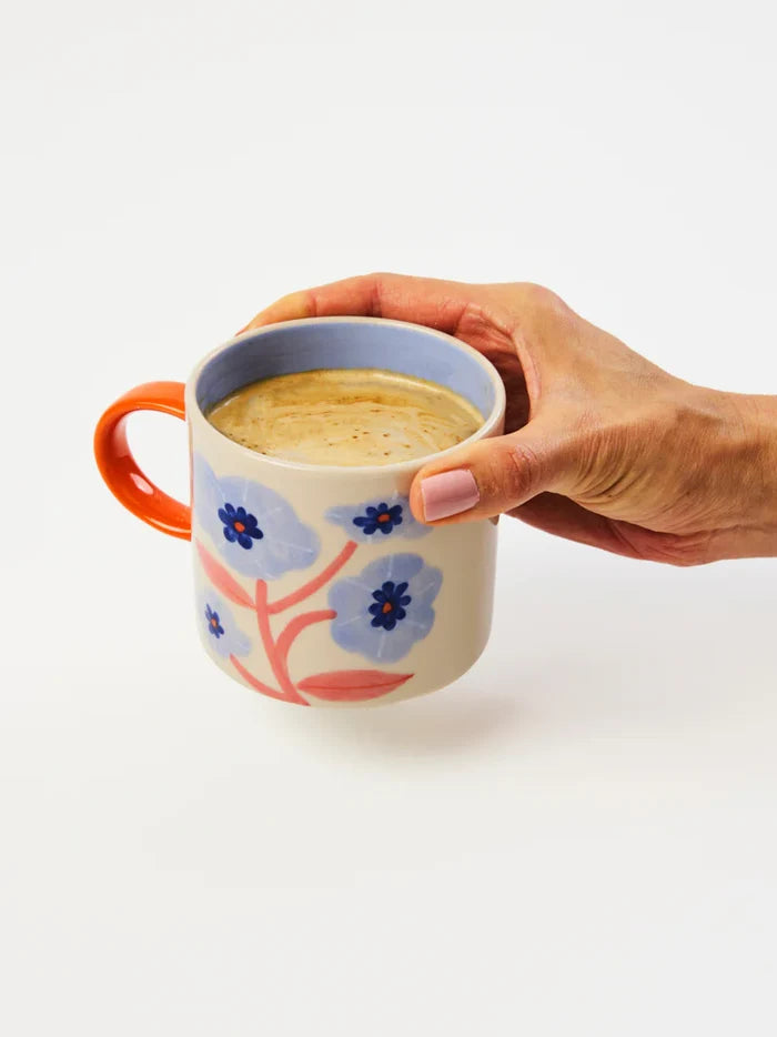 BLOOMIE BLUE FLOWER MUG - Darling & Domain