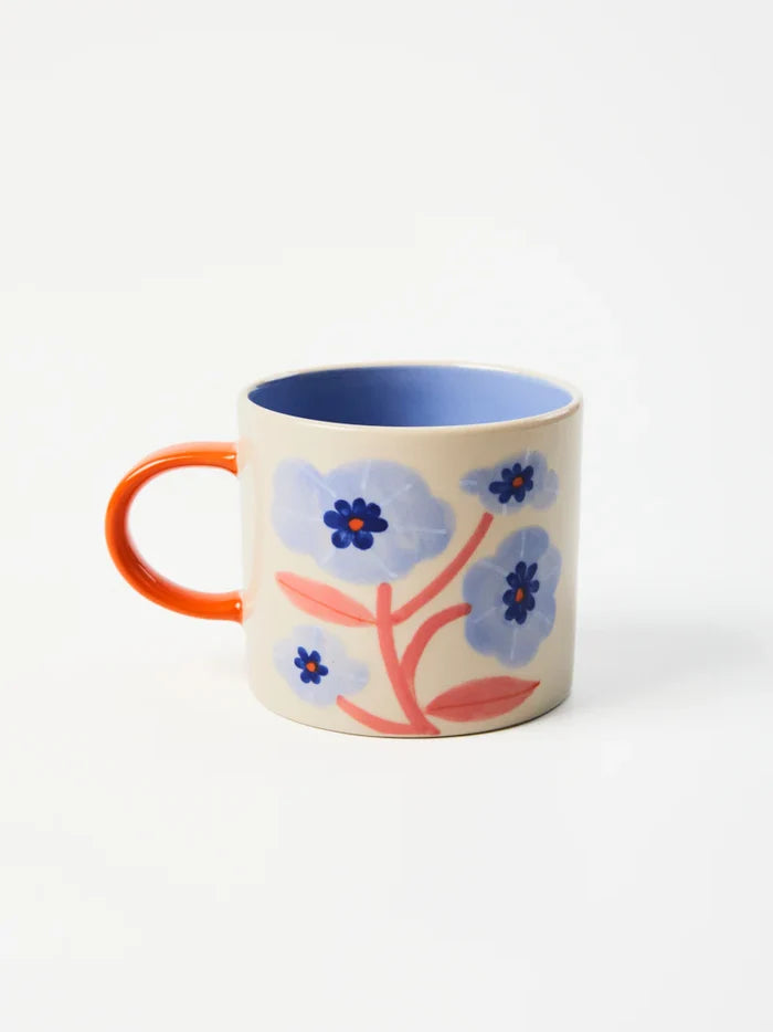 BLOOMIE BLUE FLOWER MUG - Darling & Domain