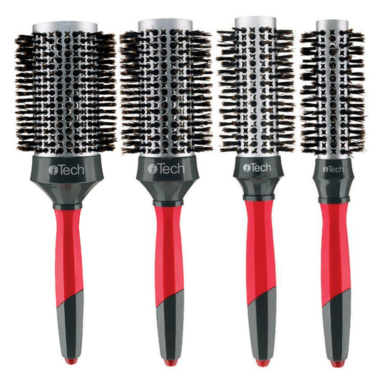 Boar Bristle W/ Magnetic Therapy Handle Brush