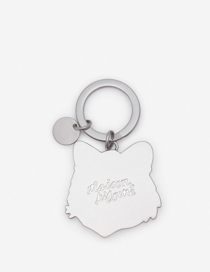 Bold Fox Head Keyring Canvas