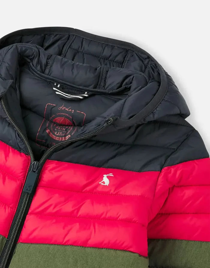 Boys Cairn Packaway Showerproof Jacket Colour Block | Joules | Joules | Jenni Kidz