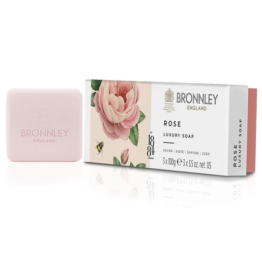 Bronnley Rose Triple Milled Soap 3 X 100g