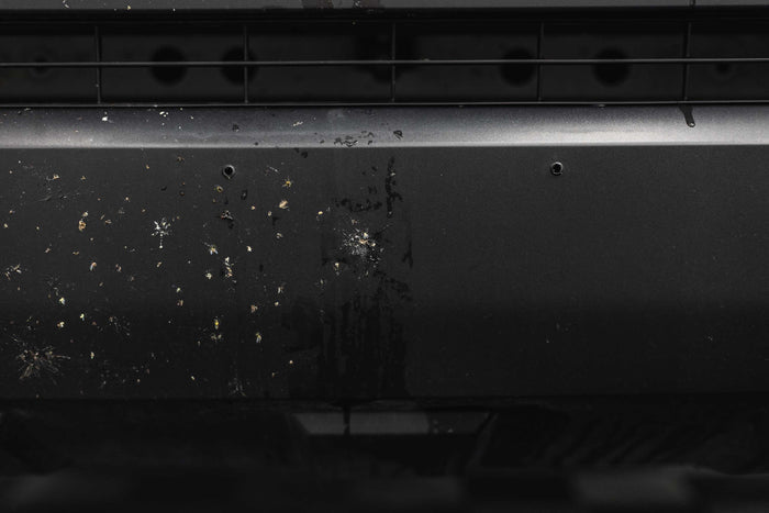 Close up of a before and after view of P&S Bug Off