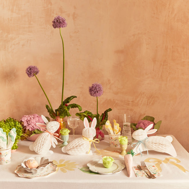 Bunny Honeycomb Decorations  - Lifestyle Cut