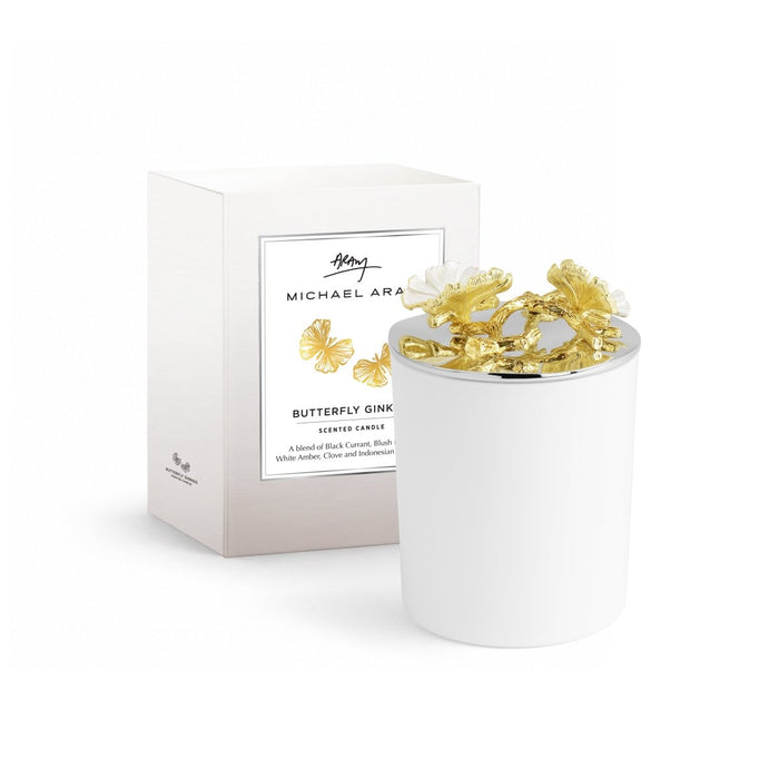Michael Aram Butterfly Ginkgo Gold Scented Candle, 8 oz.