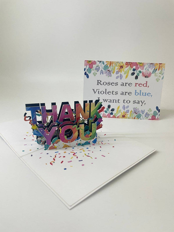 Cardstalked - Handmade pop-up Thank You Card-Unique Appreciation