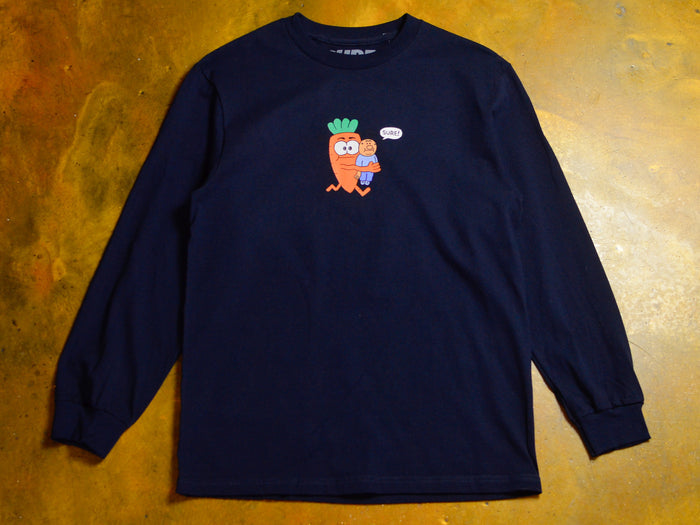 Carrot Carry Long Sleeve T-Shirt - Navy