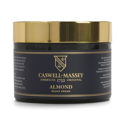 Caswell-Massey Almond Shave Cream in Jar 8 oz.