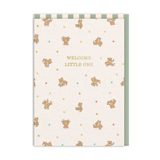 Cath Kidston Welcome Little One Bears Greeting Card