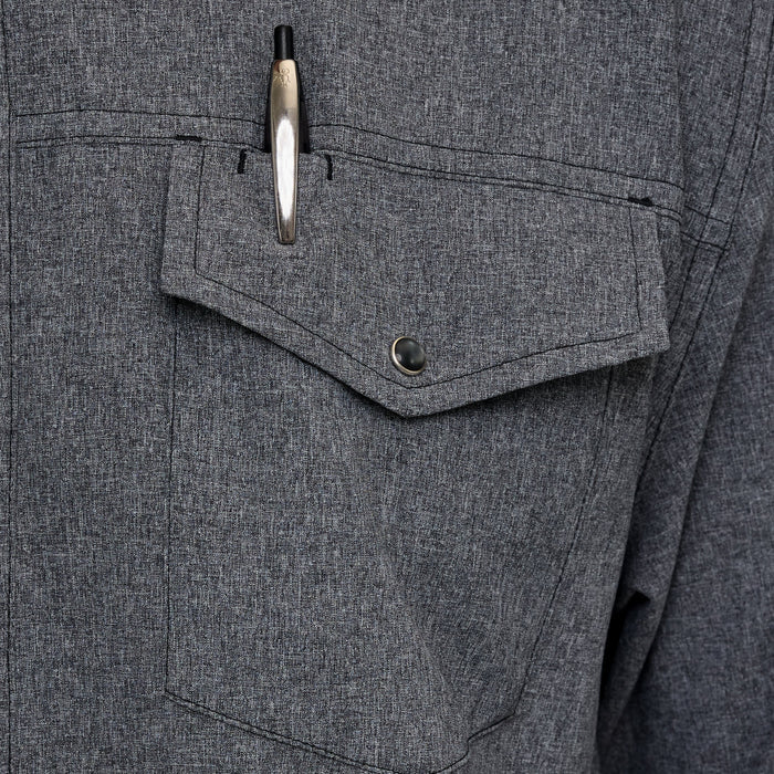 Caviar Pearl Snap Shirt | Long Sleeve