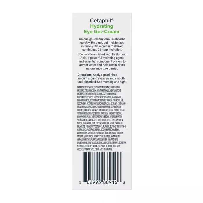 Cetaphil Hydrating Eye Gel Cream – 0.5 oz – 12 Pack