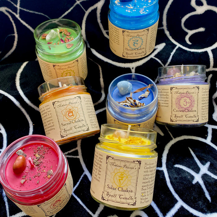 Chakra Healing and Balancing Spell Candles (FULL SET)