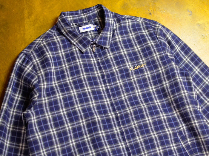 Check Jacket - Navy