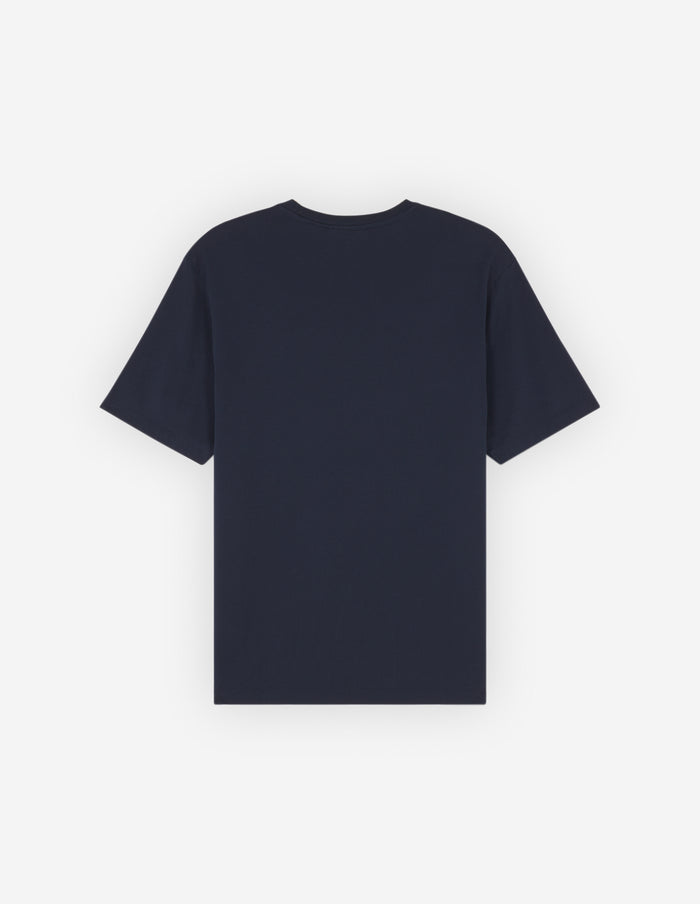 Chillax Fox Patch Regular Tee Shirt Ink Blue