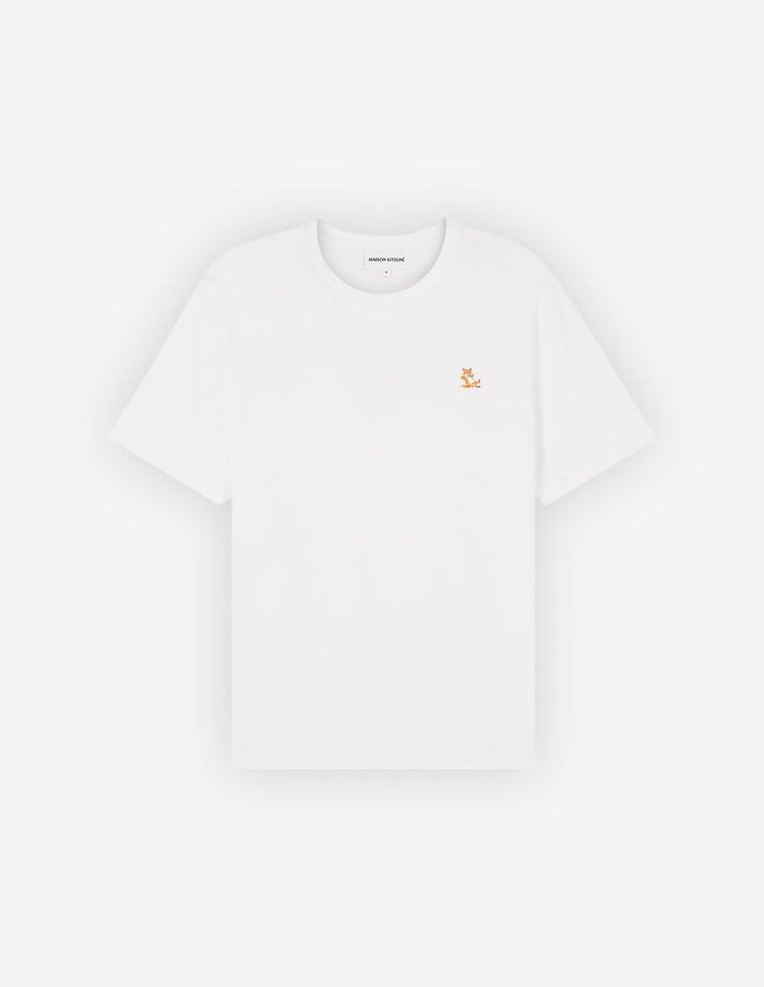 Chillax Fox Patch Regular Tee Shirt White