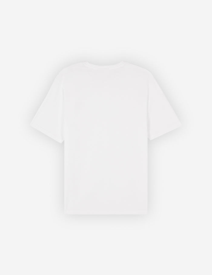 Chillax Fox Patch Regular Tee Shirt White