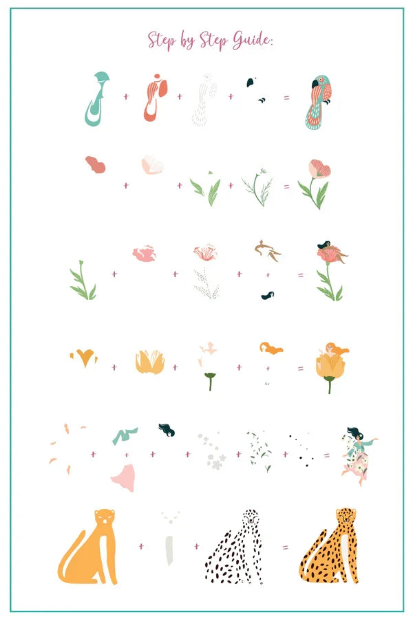 CjS-343 - Into the Wild | Clear Jelly Stamping Plate