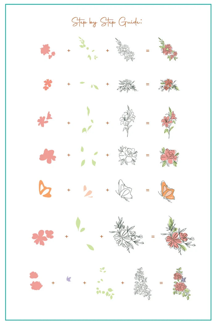 CjS-349 - Whispering Petals | Clear Jelly Stamping Plate