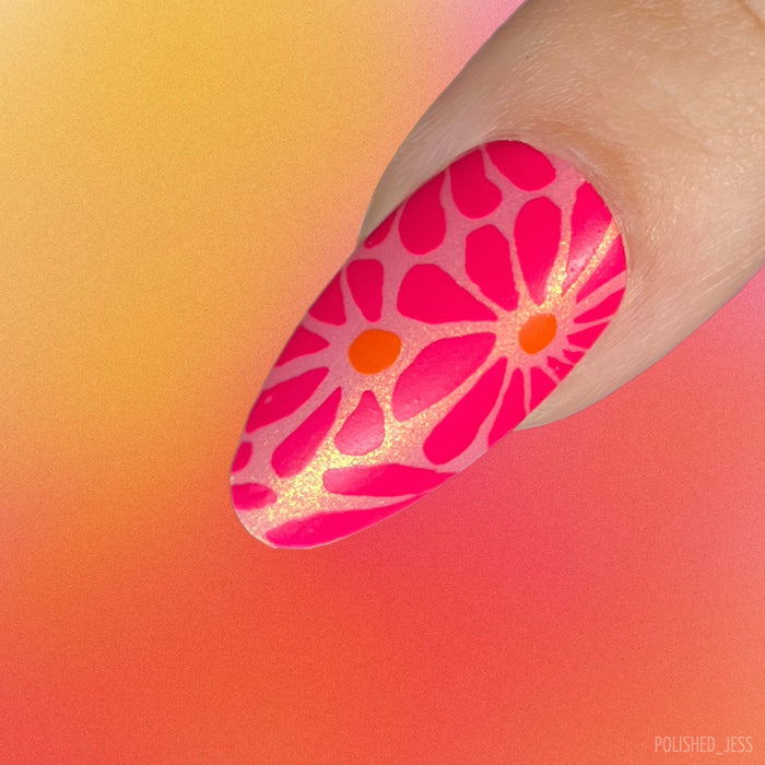 CjS-363 - Breathe-Floral  | Clear Jelly Stamping Plate