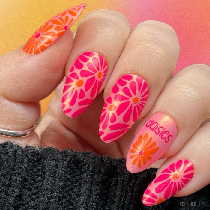 CjS-363 - Breathe-Floral  | Clear Jelly Stamping Plate