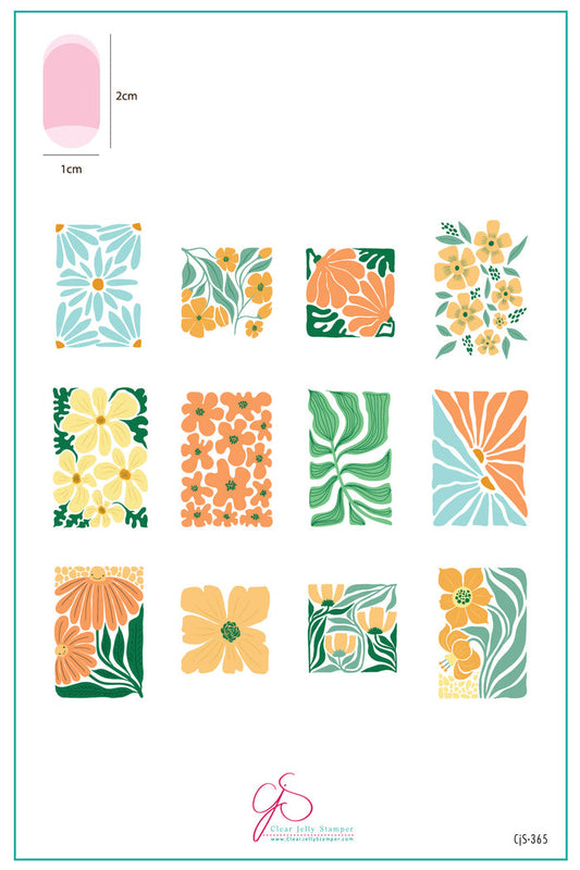 CjS-365 - Urban Garden    | Clear Jelly Stamping Plate
