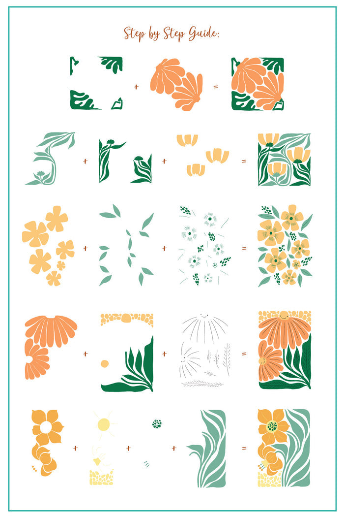 CjS-365 - Urban Garden    | Clear Jelly Stamping Plate