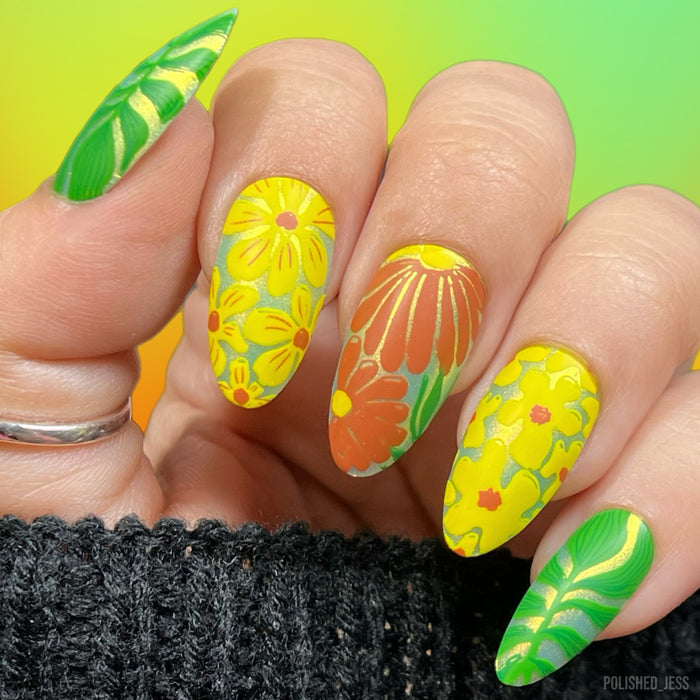 CjS-365 - Urban Garden    | Clear Jelly Stamping Plate