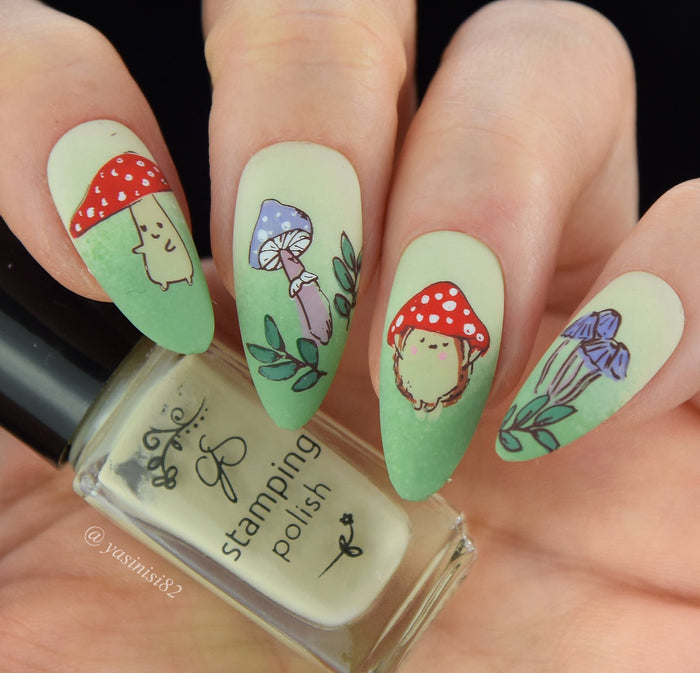 CJS-369  Mushroom Forest | Clear Jelly Stamping Plate