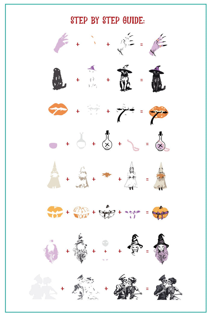 CjSH-116  Spooktaculac  |  Steel Nail Art Stamping Plate