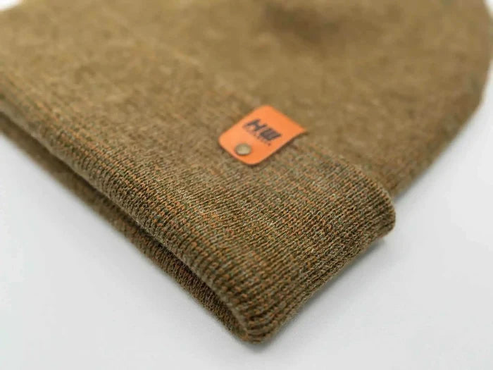 Classic Fusion Cuffed Beanie, Brown and Green